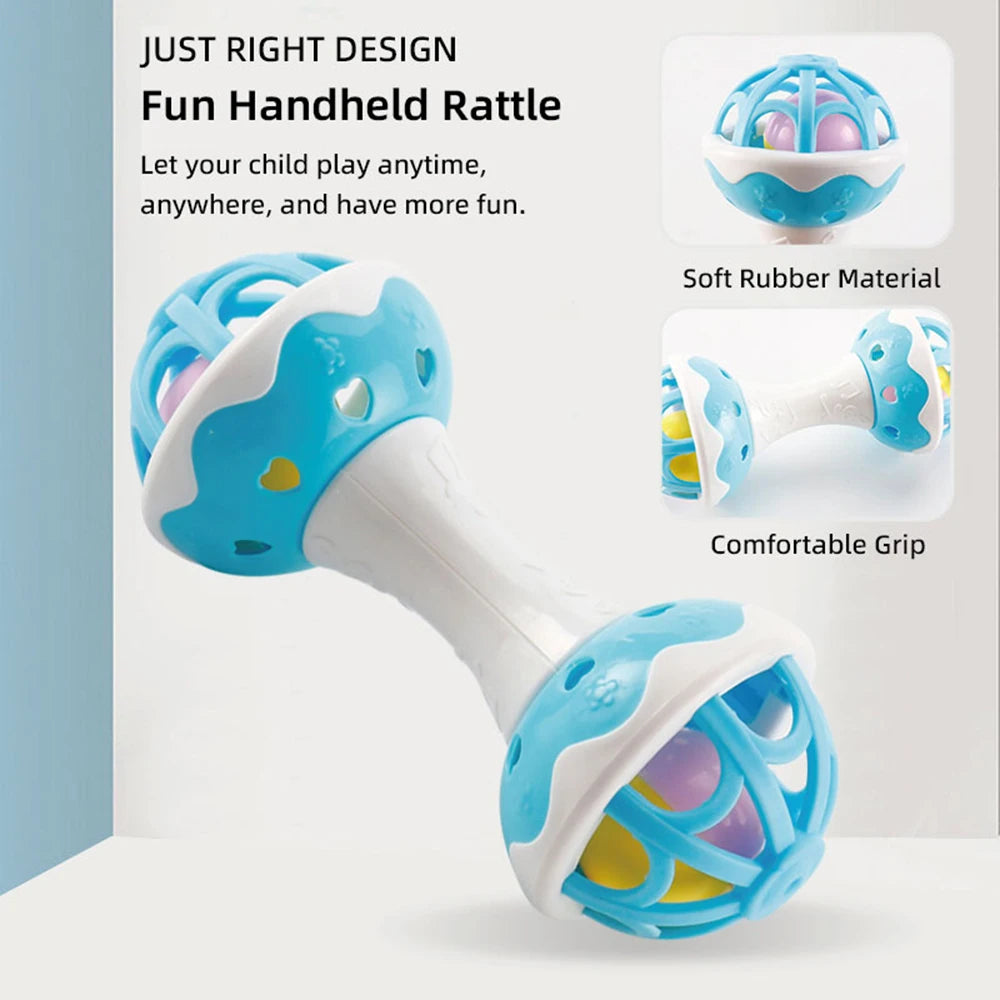 Baby Rattle Toy – Sensory & Fine Motor Development Toy for Infants 3–12 Months.
