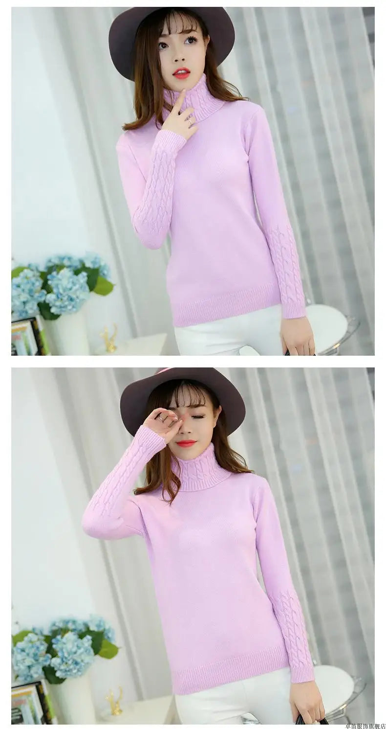 Women’s Cashmere Knit Sweater – Soft Warm Autumn & Winter Pullover Jumper