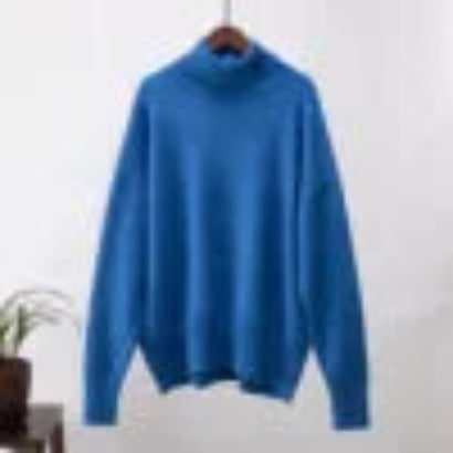 Women’s High Turtleneck Wool Knit Sweater