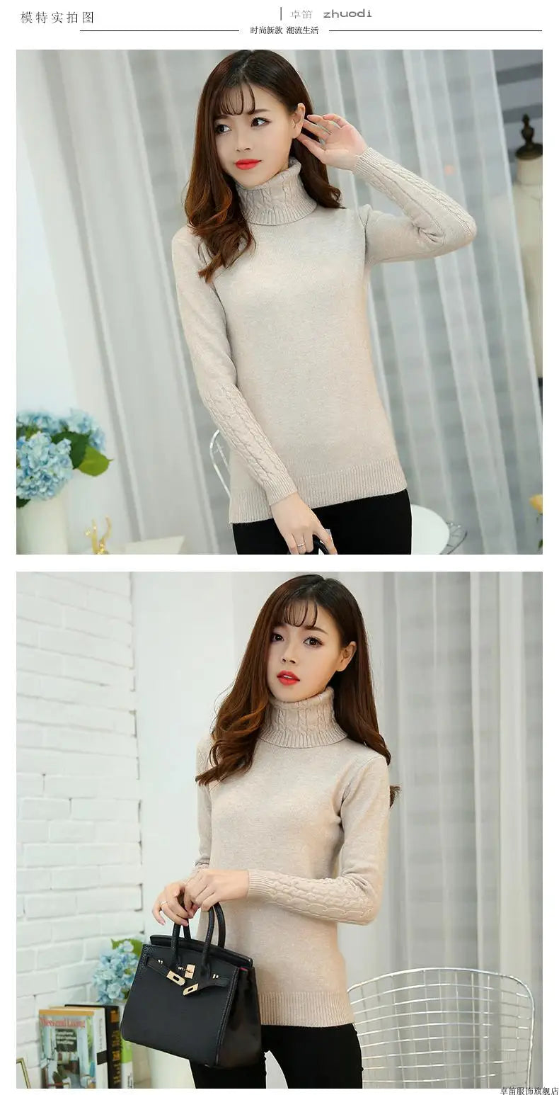 Women’s Cashmere Knit Sweater – Soft Warm Autumn & Winter Pullover Jumper