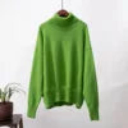 Women’s High Turtleneck Wool Knit Sweater