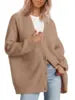 Women's Oversized V-Neck Knit Cardigan – Lightweight Button Front Fall Sweater