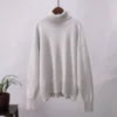 Women’s High Turtleneck Wool Knit Sweater