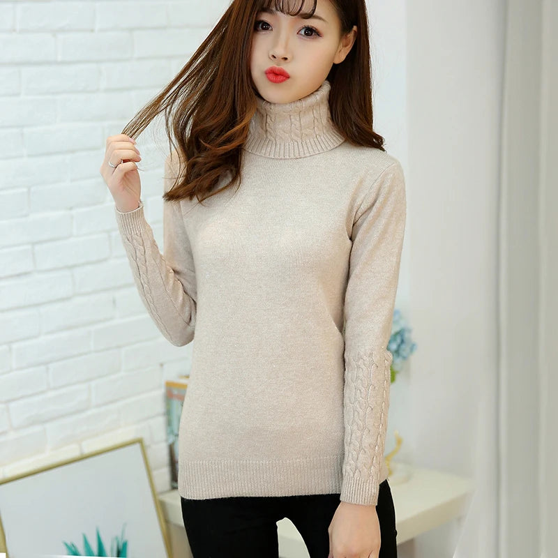 Women’s Cashmere Knit Sweater – Soft Warm Autumn & Winter Pullover Jumper