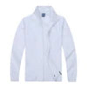 White shirt with a collar on a light gray background