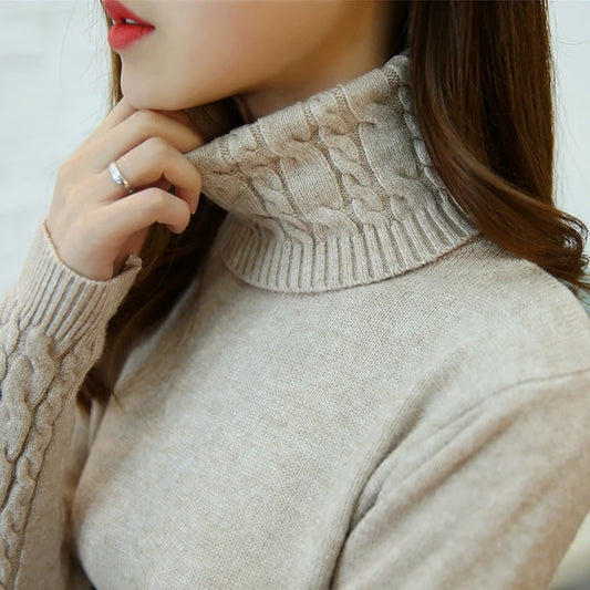 Women’s Cashmere Knit Sweater – Soft Warm Autumn & Winter Pullover Jumper