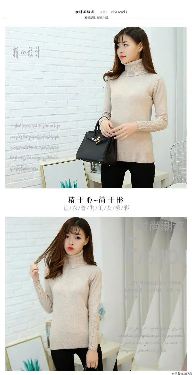 Women’s Cashmere Knit Sweater – Soft Warm Autumn & Winter Pullover Jumper
