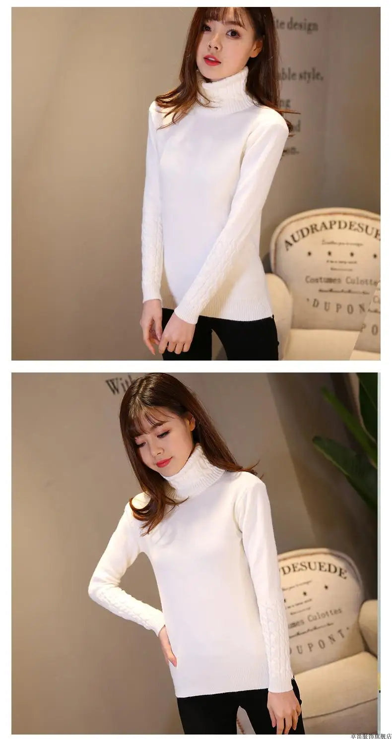 Women’s Cashmere Knit Sweater – Soft Warm Autumn & Winter Pullover Jumper