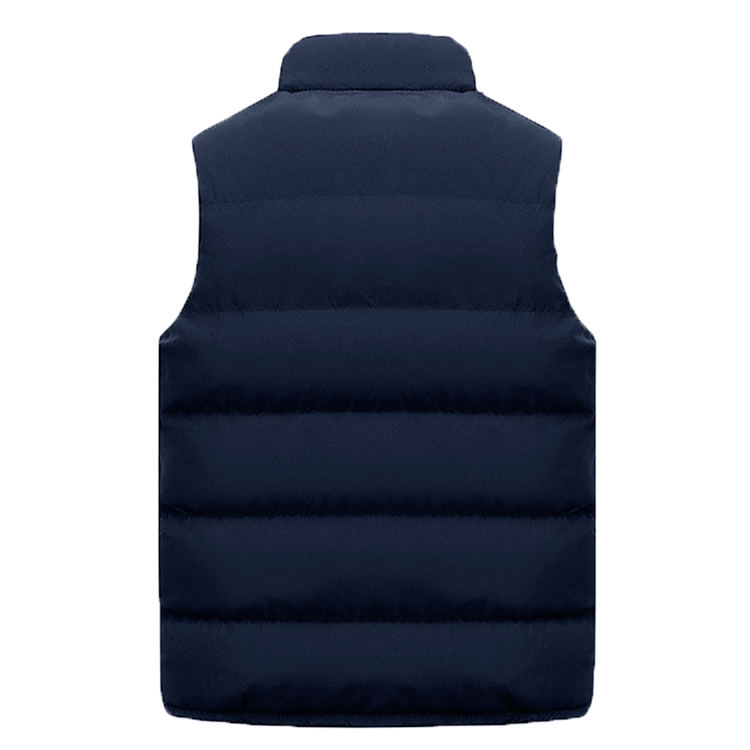 Men’s Waterproof Winter Vest – Warm Sleeveless Zipper Jacket