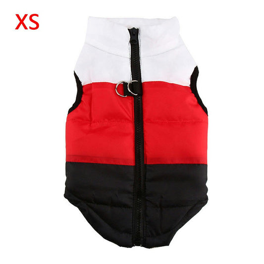 Pet Dog Cat Puppy Winter Coat Comfy Warm Vent Jacket Clothes Pulling Buckle - Size XS