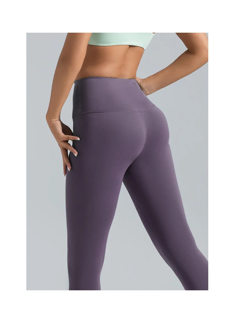 Women High Waist No-T Line Hip Lift Leggings