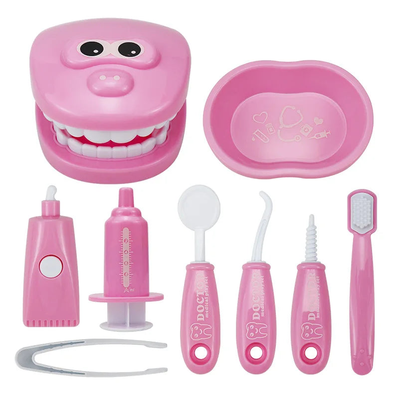 Montessori Dentist Role Play Toy – Fun Learning Doctor Set for Kids with Teeth Model & Parent-Child Interaction.