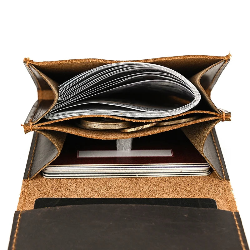 Vintage Genuine Leather Coin & Card Purse