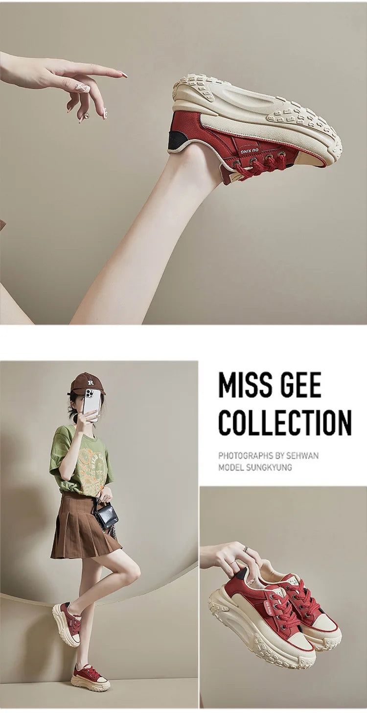 Women’s Platform Fashion Sneakers – High Quality Anti-Slip Casual Sport Shoes