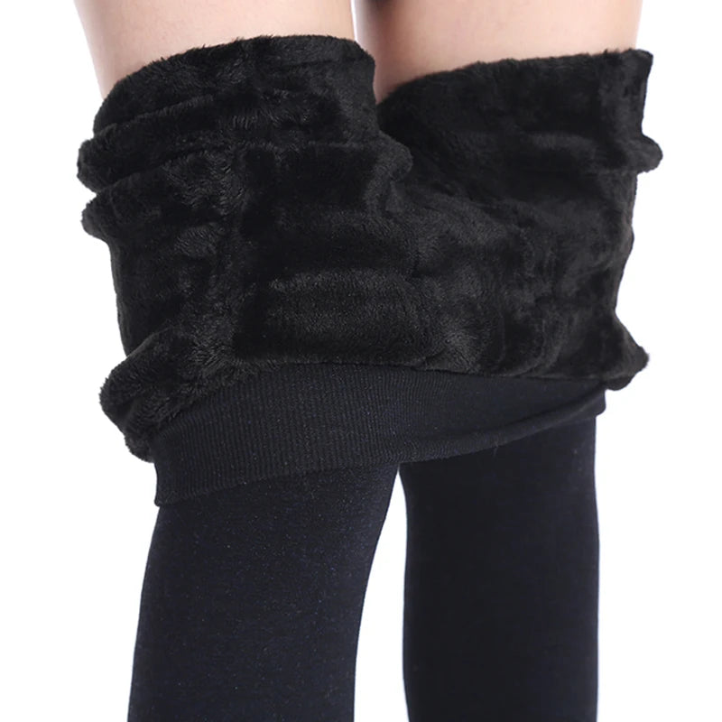 Women High Waist Warm Velvet Leggings
