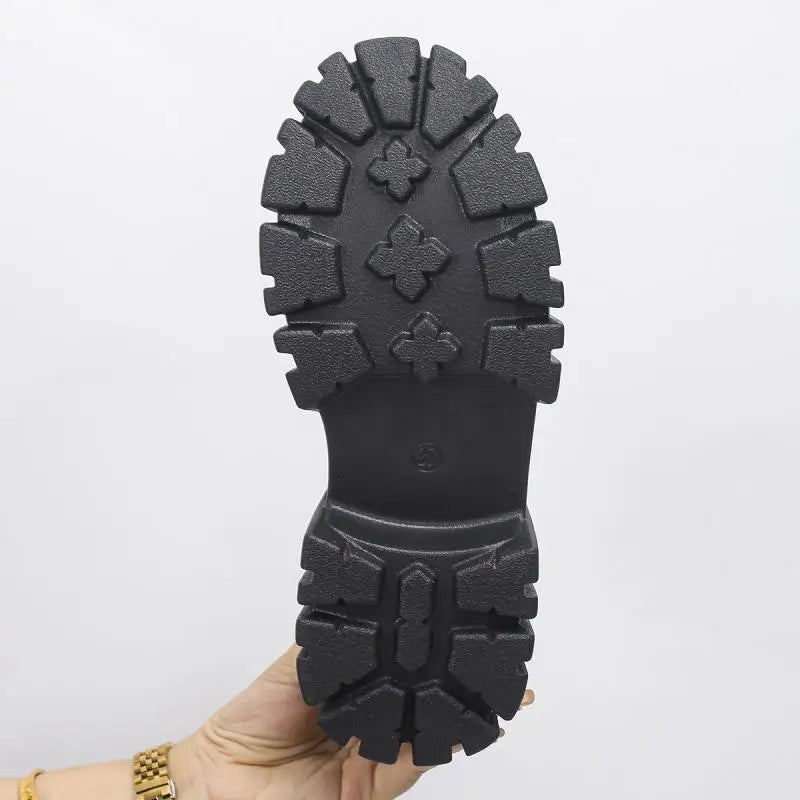 Women Chunky Platform Combat Boots