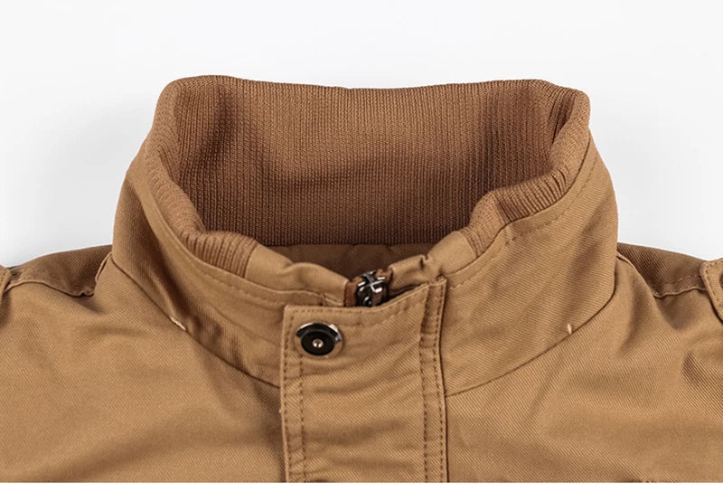 Men’s Fleece Tactical Jacket – Windproof Outdoor Workwear Coat with Multi Pockets (Autumn/Winter 2025)