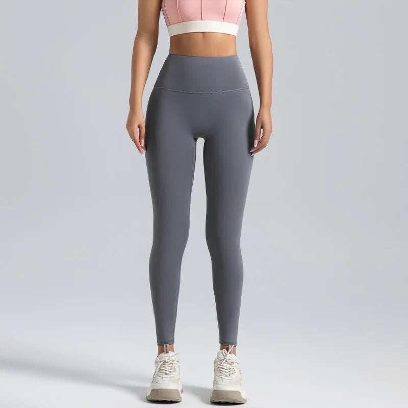 Women High Waist No-T Line Hip Lift Leggings