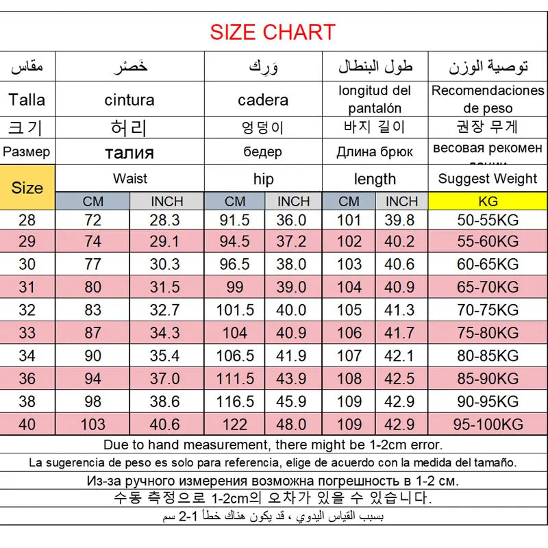 Men’s Straight-Leg Jeans – Classic Casual Denim Pants (Plus Size 28–40)