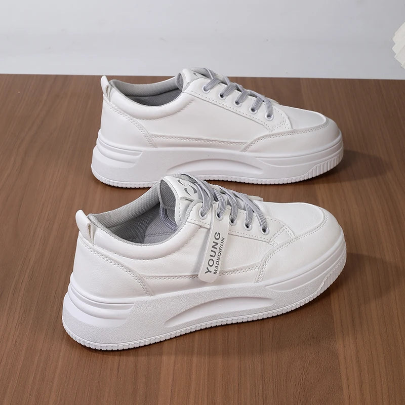 Women Soft Sole White Casual Sneakers