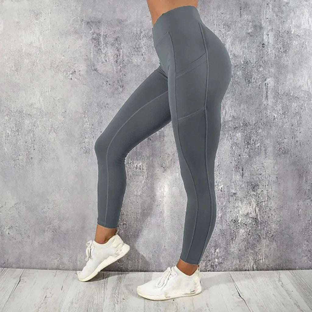 Women High Waist Pocket Butt Lift Leggings