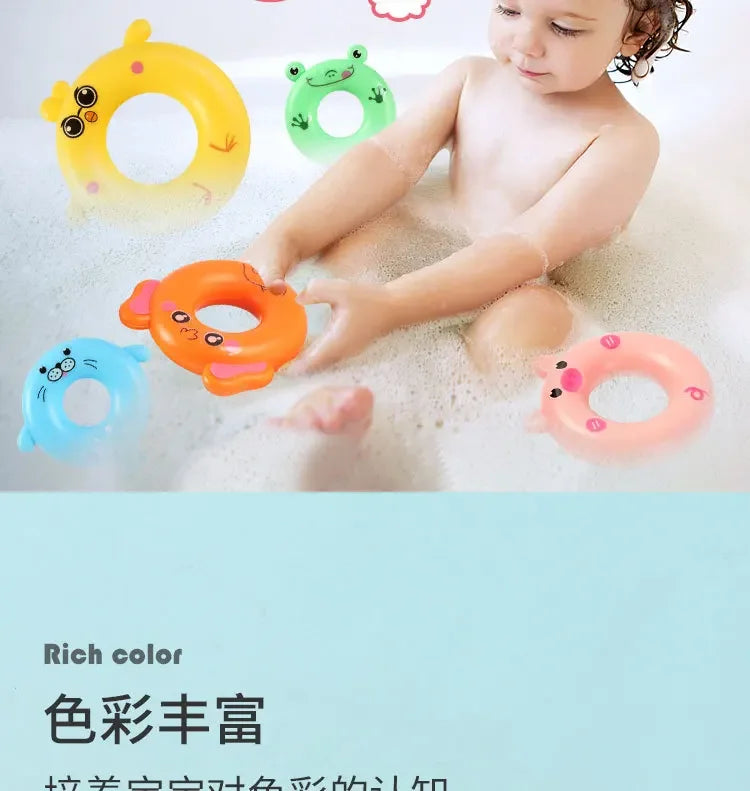 Stacking Cup Pyramid Toy – Montessori Educational Toy for Babies 0–12 Months, Perfect for Bath, Beach & Playtime.