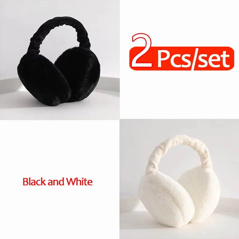 Soft Plush Winter Ear Muffs – Warm Ear Cover for Outdoor Cold Protection
