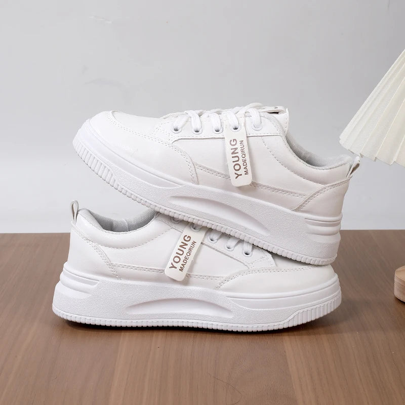 Women Soft Sole White Casual Sneakers