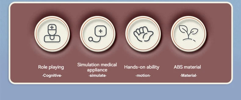 Montessori Dentist Role Play Toy – Fun Learning Doctor Set for Kids with Teeth Model & Parent-Child Interaction.