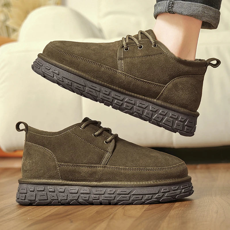 Men Chunky Sole Insulated Snow Boots