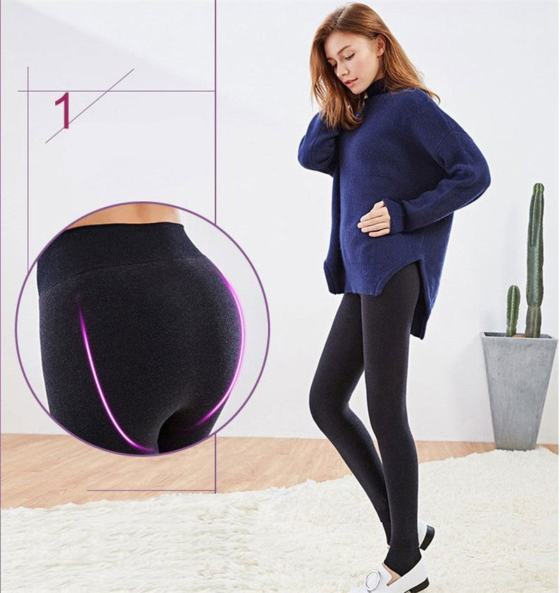 Women High Waist Warm Velvet Leggings