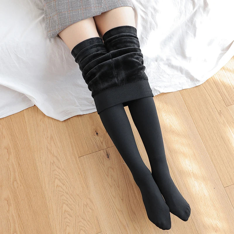 Women High Waist Warm Velvet Leggings