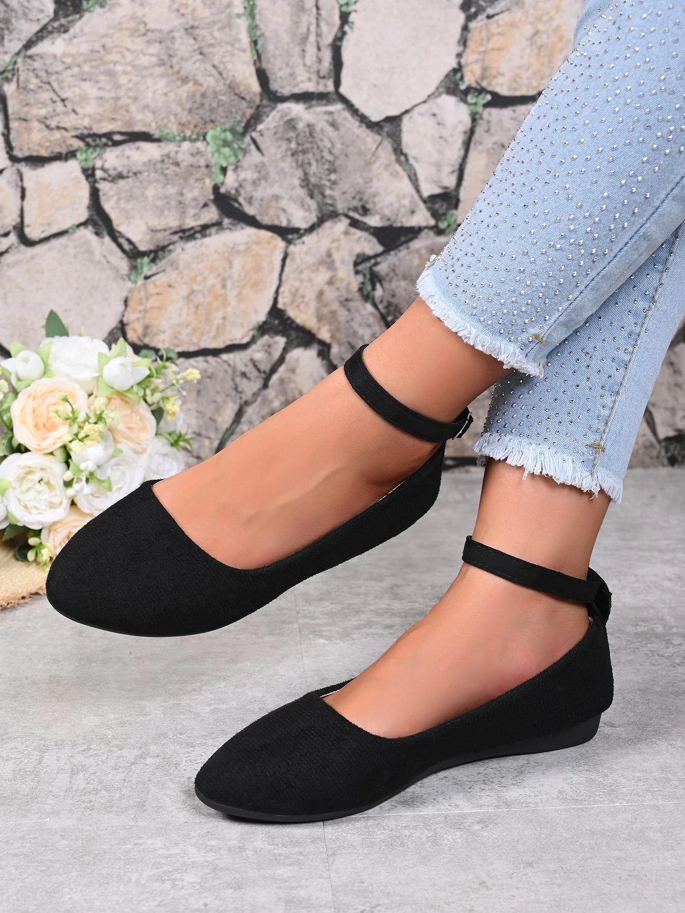 Women Retro Mary Jane Flat Shoes