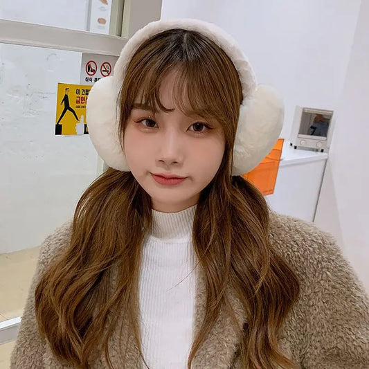 Soft Plush Winter Ear Muffs – Warm Ear Cover for Outdoor Cold Protection