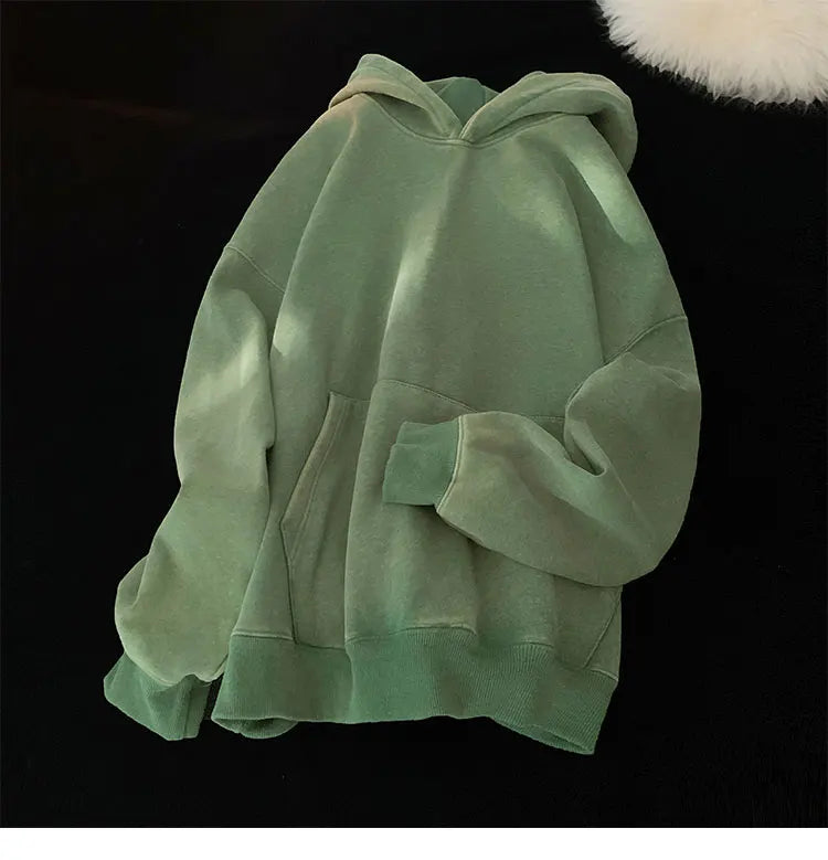 Vintage Washed Oversized Hoodie – Streetwear Harajuku Unisex Sweatshirt