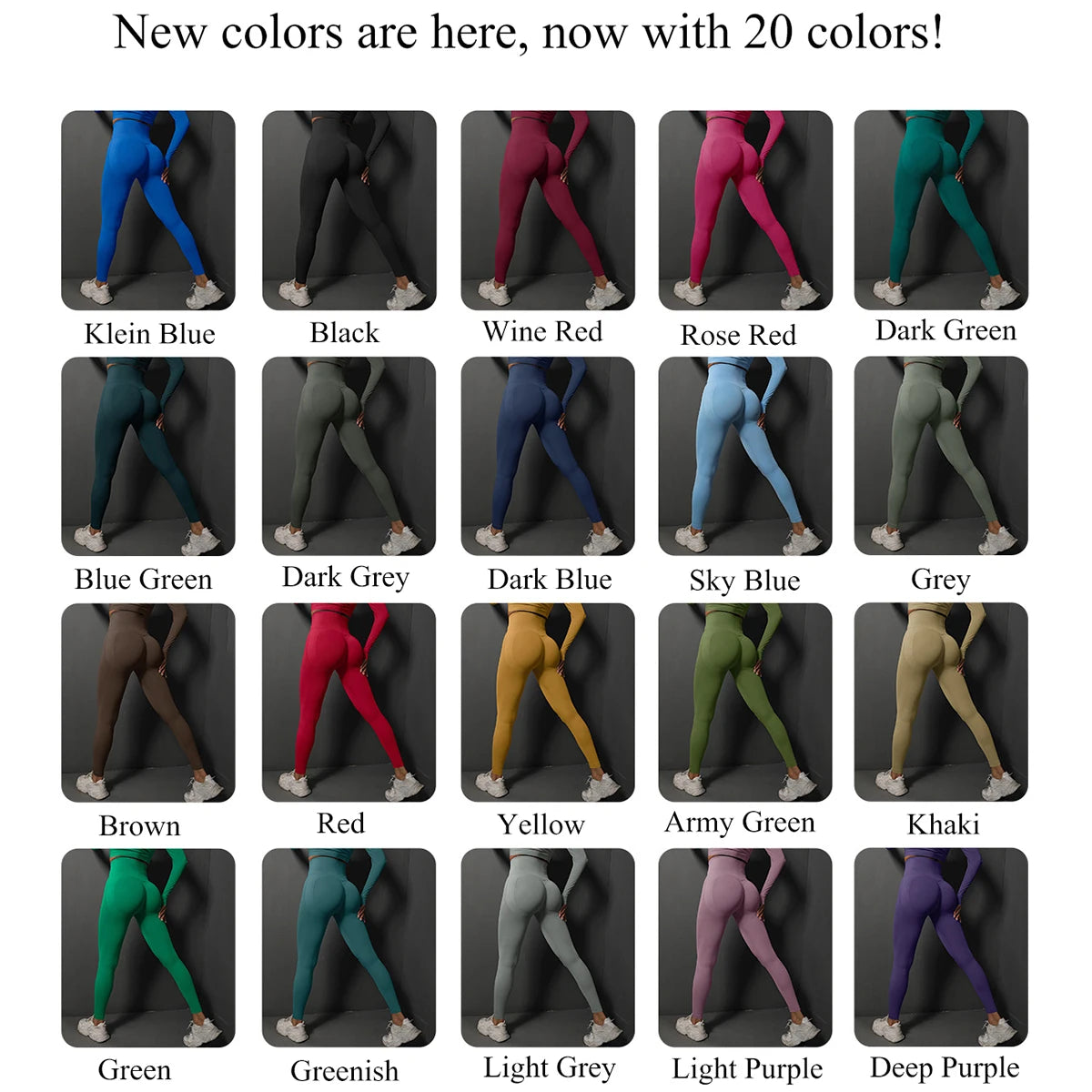 Women Seamless High Waist Booty Lift Leggings