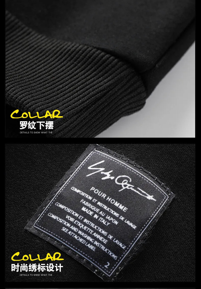 Men’s Loose Fit Sports Sweatshirt – Casual Round Neck Hoodie Style