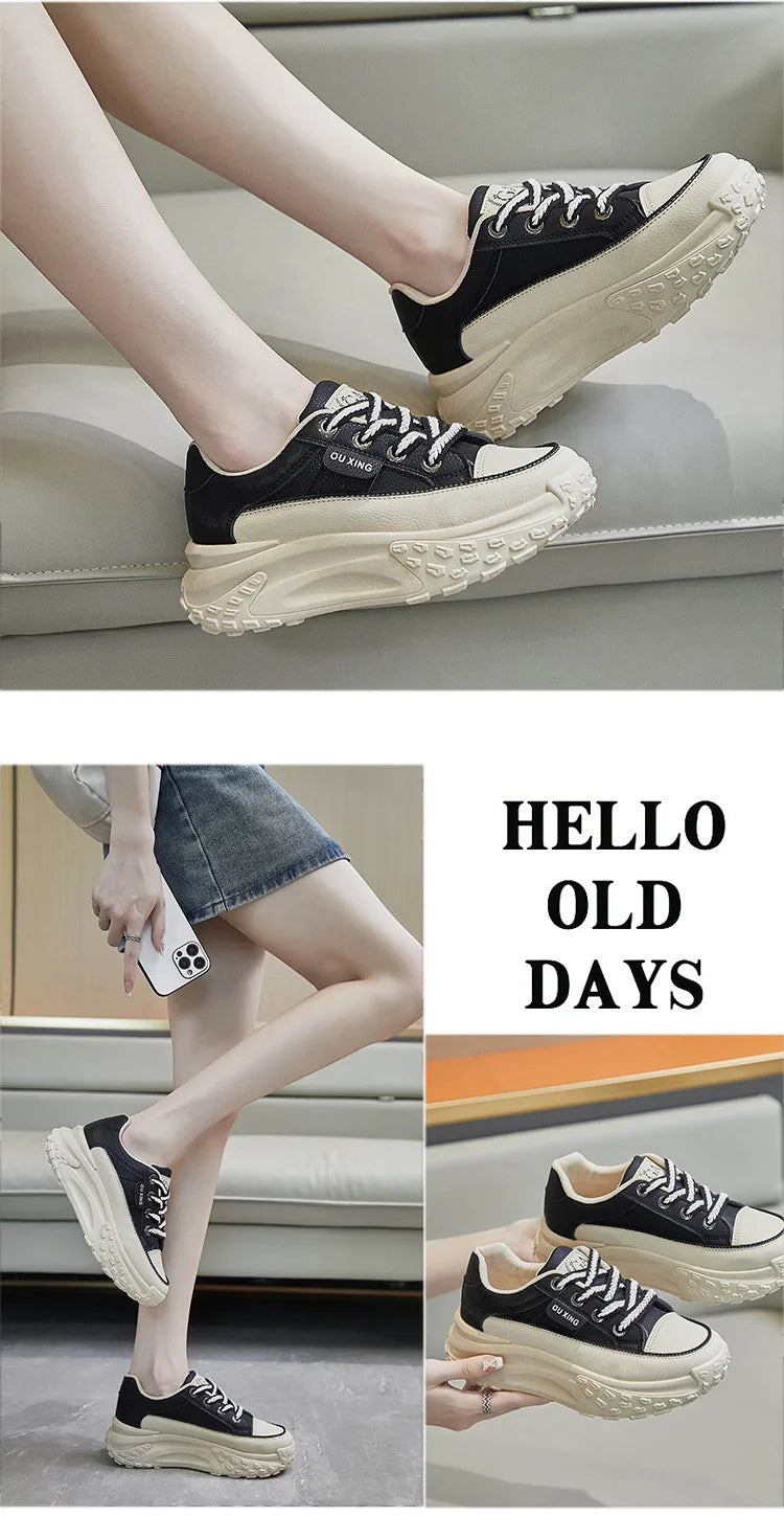 Women’s Platform Fashion Sneakers – High Quality Anti-Slip Casual Sport Shoes