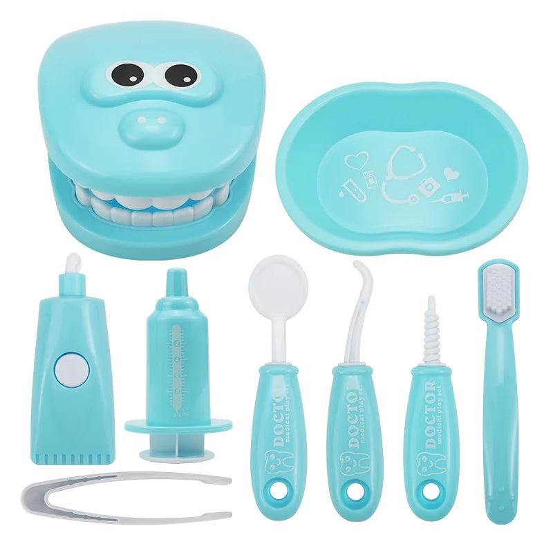 Montessori Dentist Role Play Toy – Fun Learning Doctor Set for Kids with Teeth Model & Parent-Child Interaction.