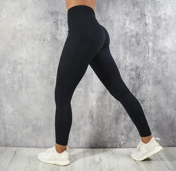 Women High Waist Pocket Butt Lift Leggings