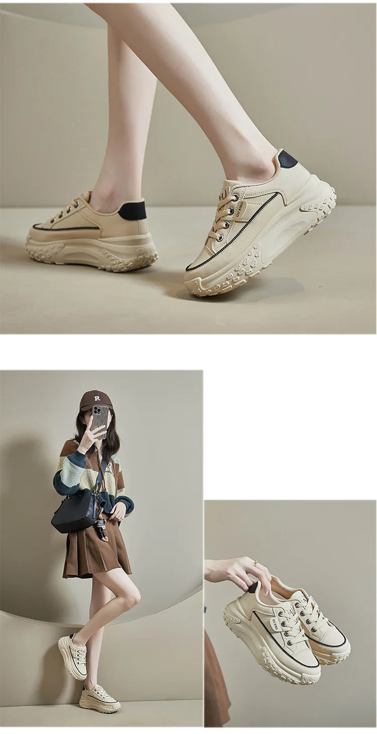 Women’s Platform Fashion Sneakers – High Quality Anti-Slip Casual Sport Shoes