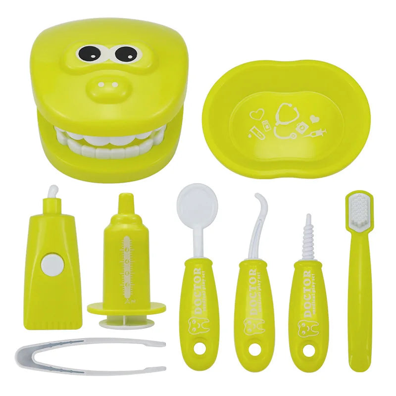 Montessori Dentist Role Play Toy – Fun Learning Doctor Set for Kids with Teeth Model & Parent-Child Interaction.
