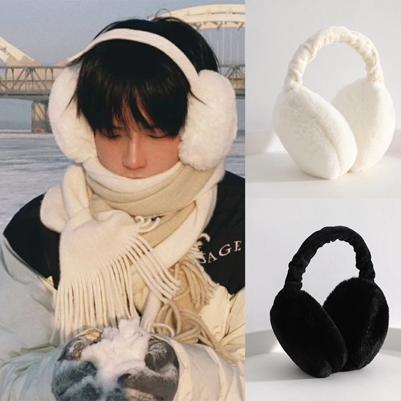 Soft Plush Winter Ear Muffs – Warm Ear Cover for Outdoor Cold Protection