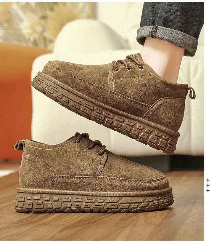 Men Chunky Sole Insulated Snow Boots