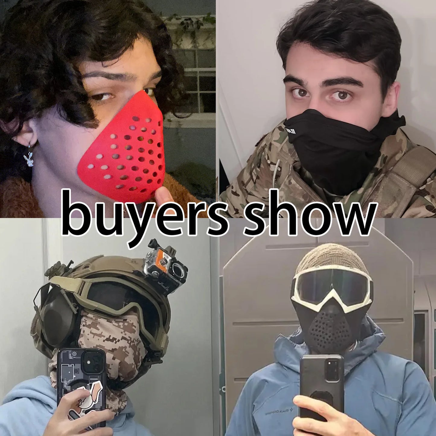 Silicone Half Face Mask – Cosplay & Outdoor Protective Balaclava Cover