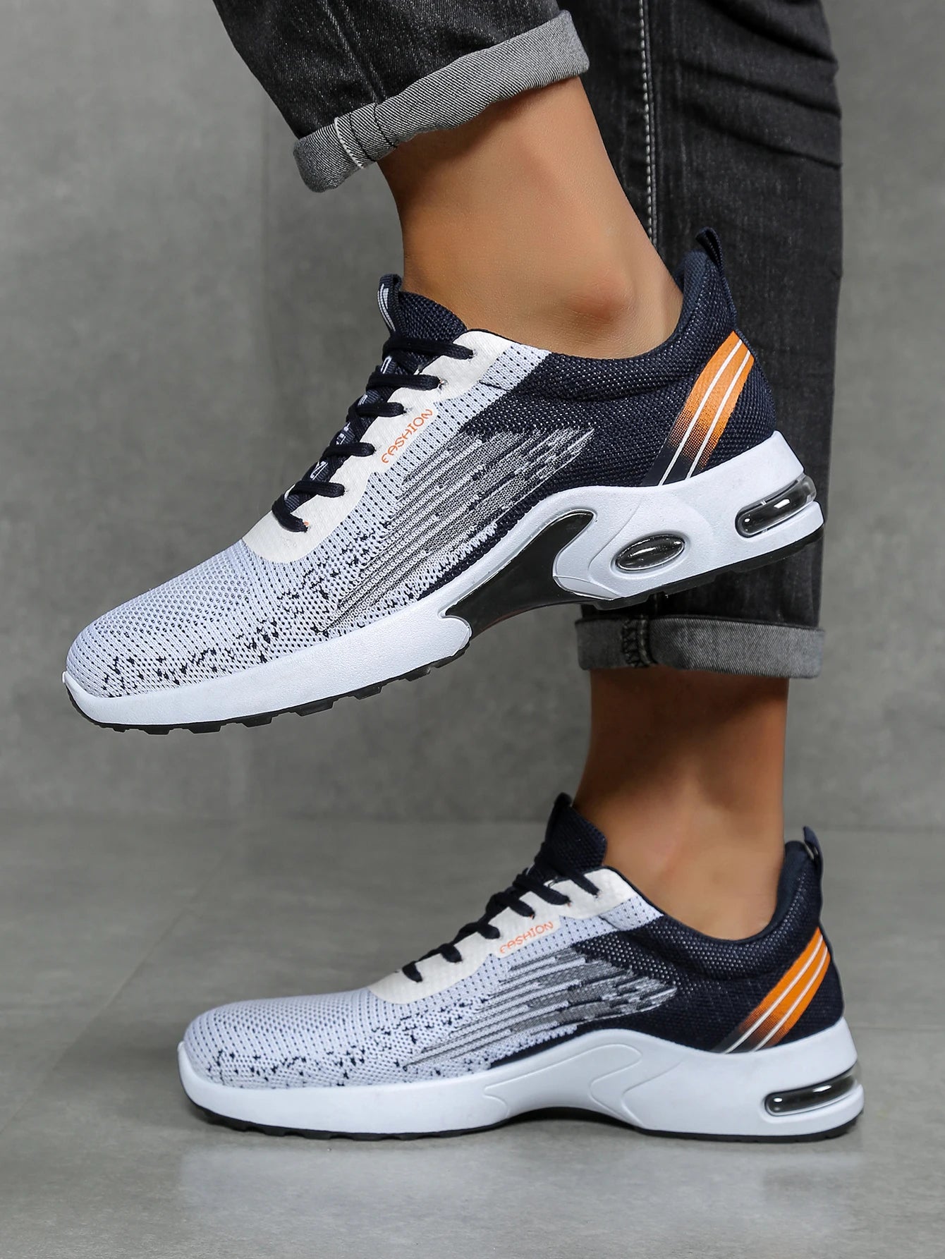 Stylish Men’s Casual Sneakers – Designer Look, Lightweight Everyday Shoes