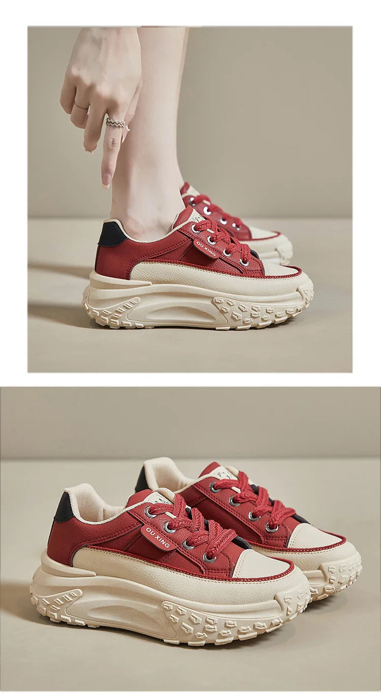 Women’s Platform Fashion Sneakers – High Quality Anti-Slip Casual Sport Shoes
