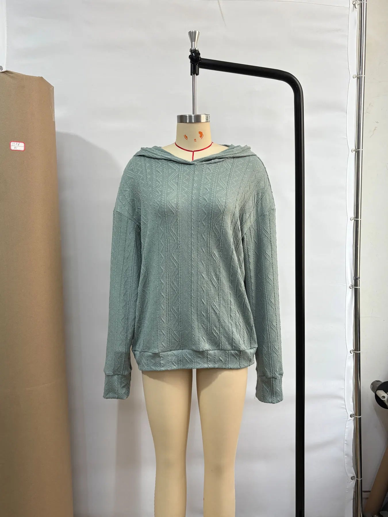 Women’s Hooded Long-Sleeve T-Shirt – Casual Solid Color Top