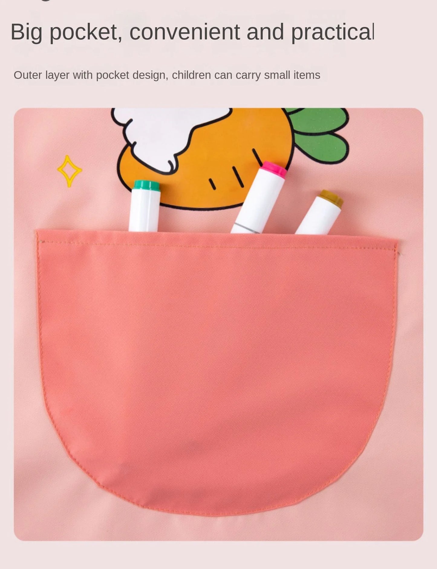 Waterproof Painting Bib – Baby Art Smock & Feeding Gown