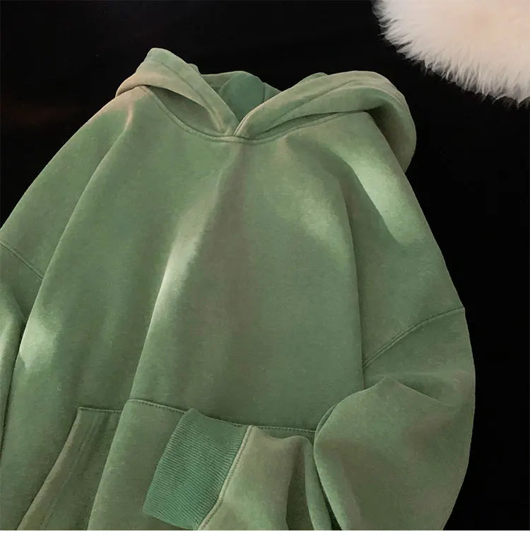 Vintage Washed Oversized Hoodie – Streetwear Harajuku Unisex Sweatshirt